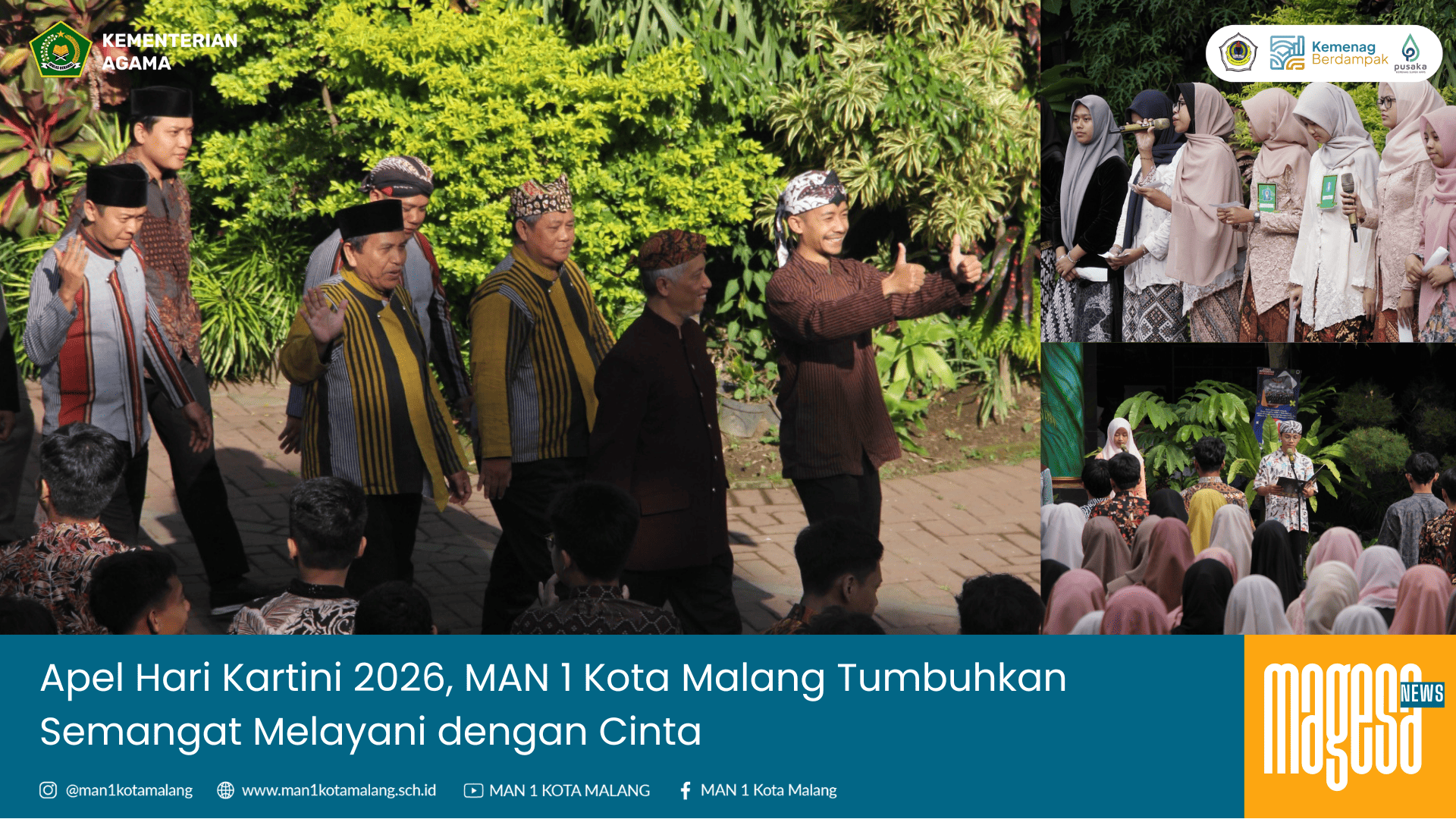 Apel Hari Kartini 2026, MAN 1 Kota Malang Tumbuhkan Semangat Melayani dengan Cinta