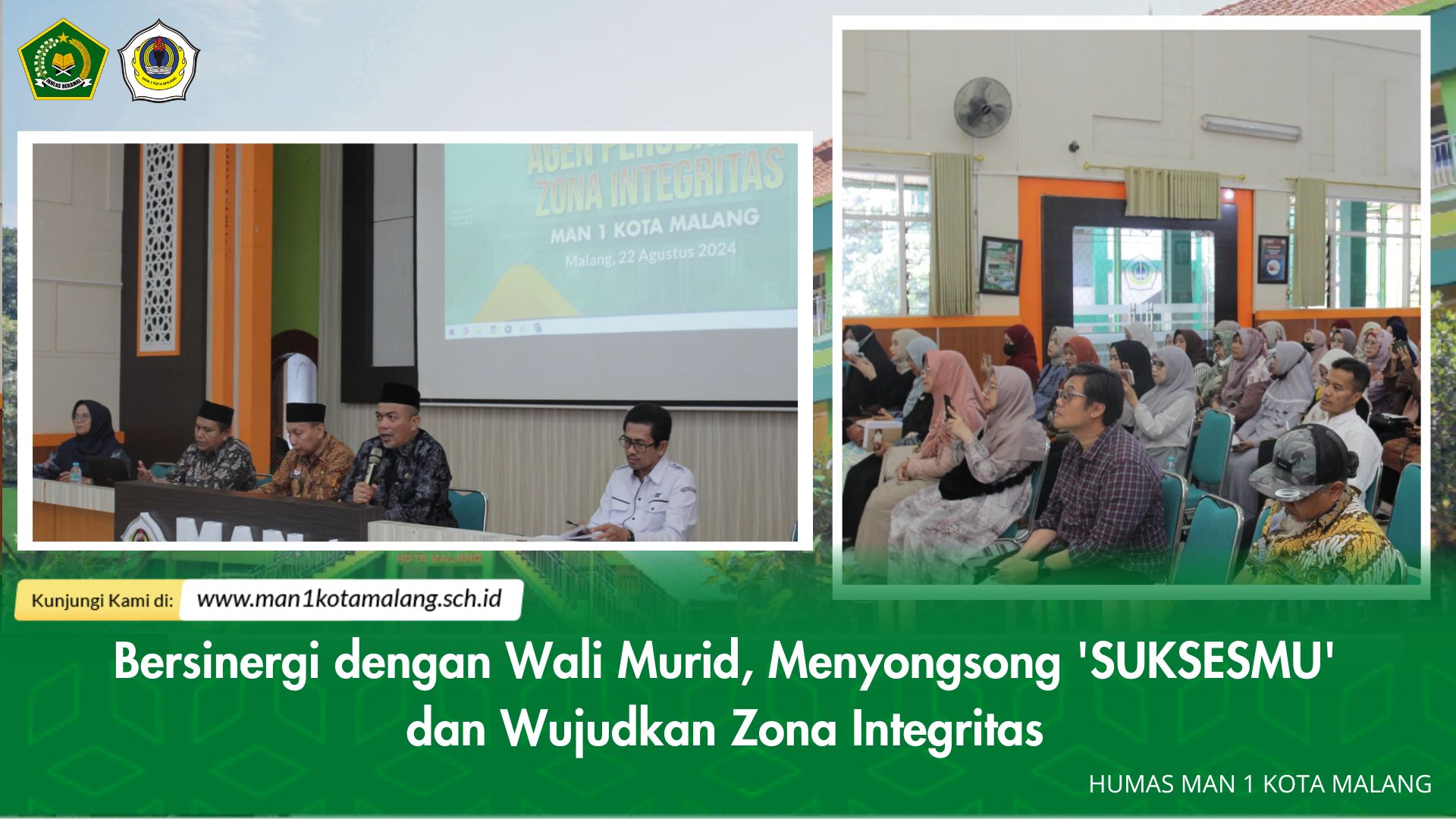 Bersinergi dengan Wali Murid, Menyongsong 'SUKSESMU' dan Wujudkan Zona Integritas