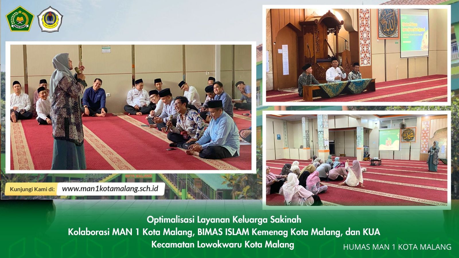 MAN 1 Kota Malang Bersinergi dalam Bimbingan Keluarga Sakinah, Perkuat Relasi Harmonis Generasi Berkualitas