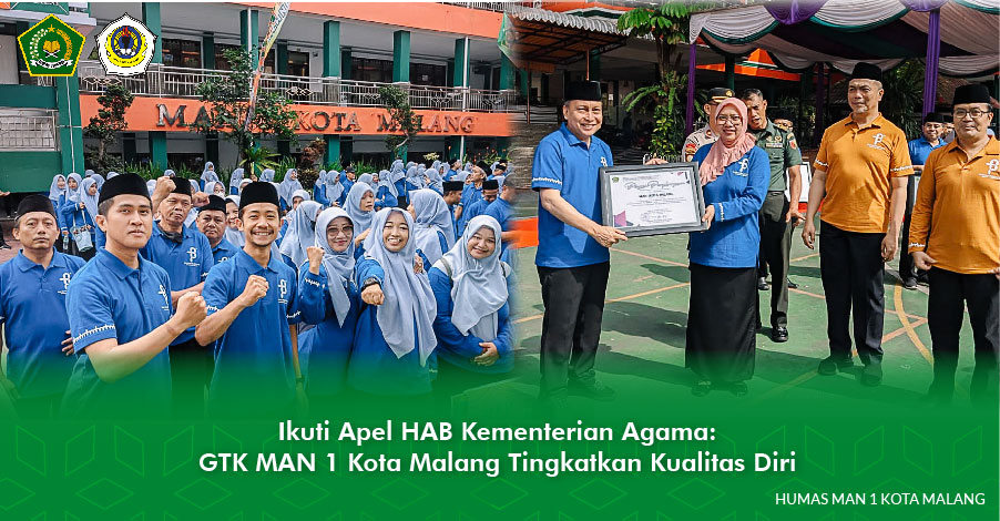 Ikuti Apel HAB Kementerian Agama: GTK MAN 1 Kota Malang Tingkatkan Kualitas Diri