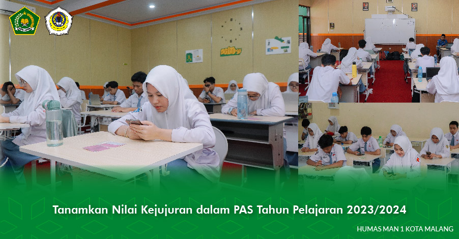 Tanamkan Nilai Kejujuran dalam PAS Tahun Pelajaran 2023/2024