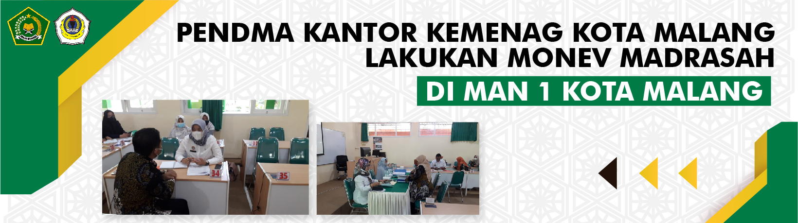 PENDMA KANTOR KEMENAG KOTA MALANG  LAKUKAN MONEV MADRASAH DI MAN 1 KOTA MALANG