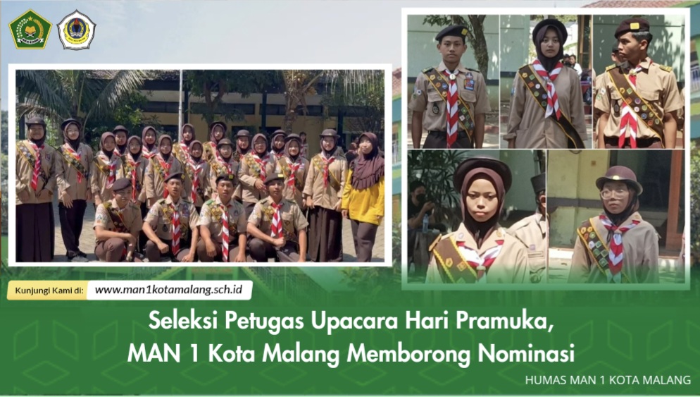 Seleksi Petugas Upacara Hari Pramuka: MAN 1 Kota Malang Memborong Nominasi