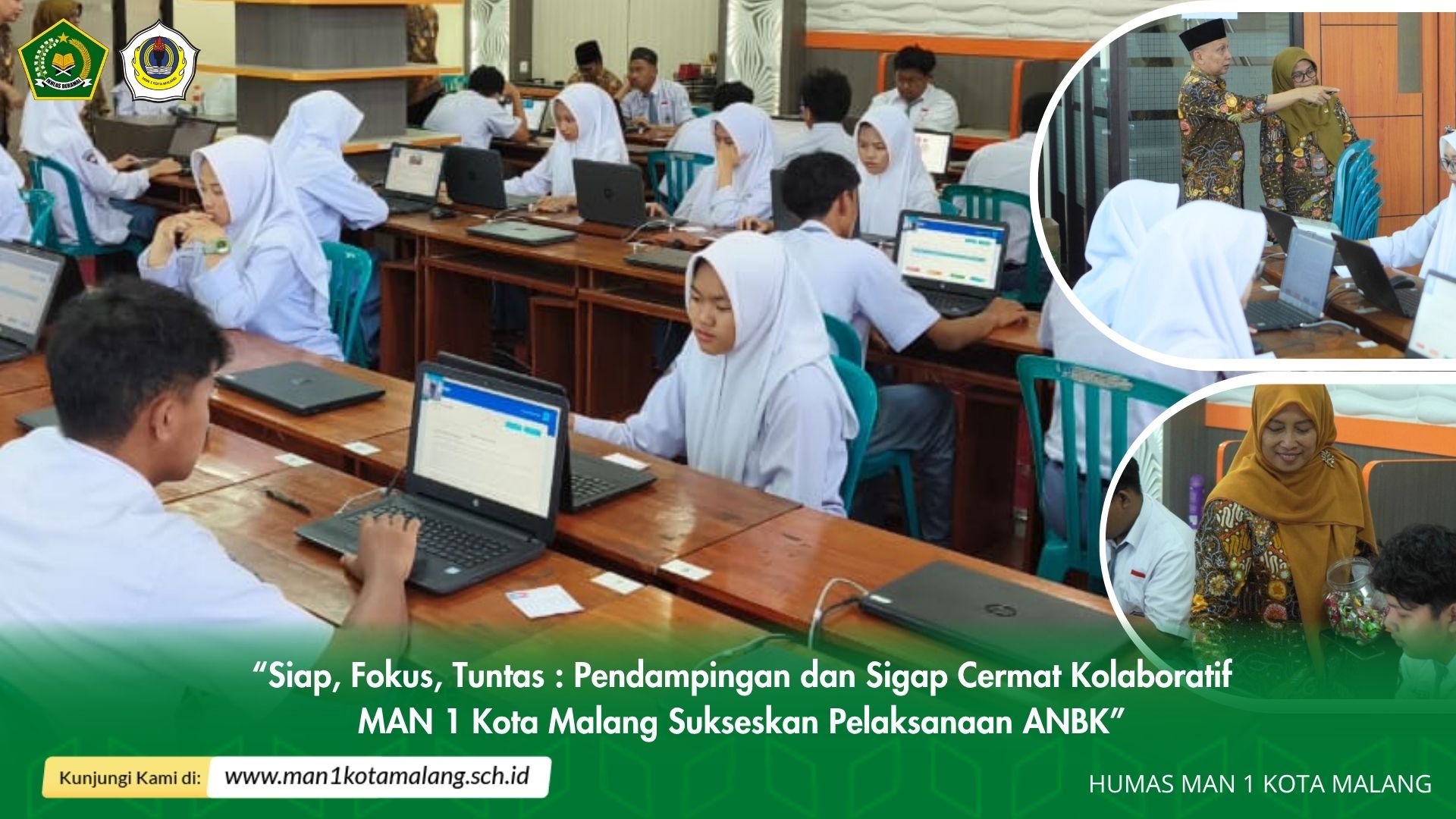 MAN 1 Kota Malang Sukses Laksanakan ANBK dengan Pendampingan Sigap dan Kolaboratif