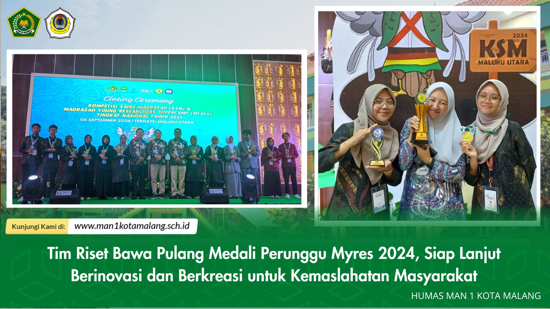 Tim Riset Bawa Pulang Medali Perunggu Myres 2024, Siap Lanjut Berinovasi dan Berkreasi untuk Kemaslahatan Masyarakat