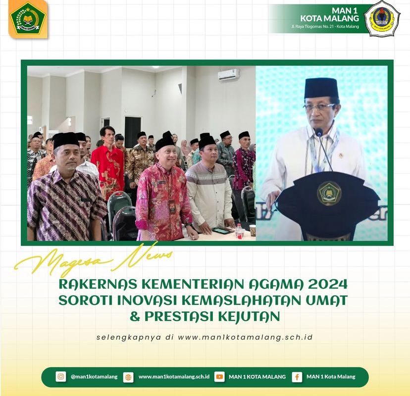 RAKERNAS KEMENTERIAN AGAMA 2024 SOROTI INOVASI KEMASLAHATAN UMAT & PRESTASI KEJUTAN