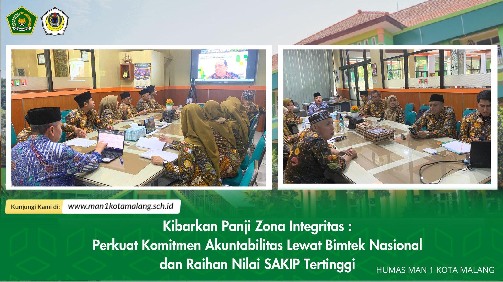 Kibarkan Panji Integritas : Perkuat Zona Integritas Lewat Bimtek Nasional dan Raihan Nilai SAKIP Tertinggi