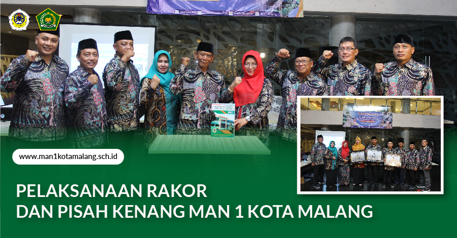 PELAKSANAAN RAKOR  DAN PISAH KENANG MAN 1 KOTA MALANG