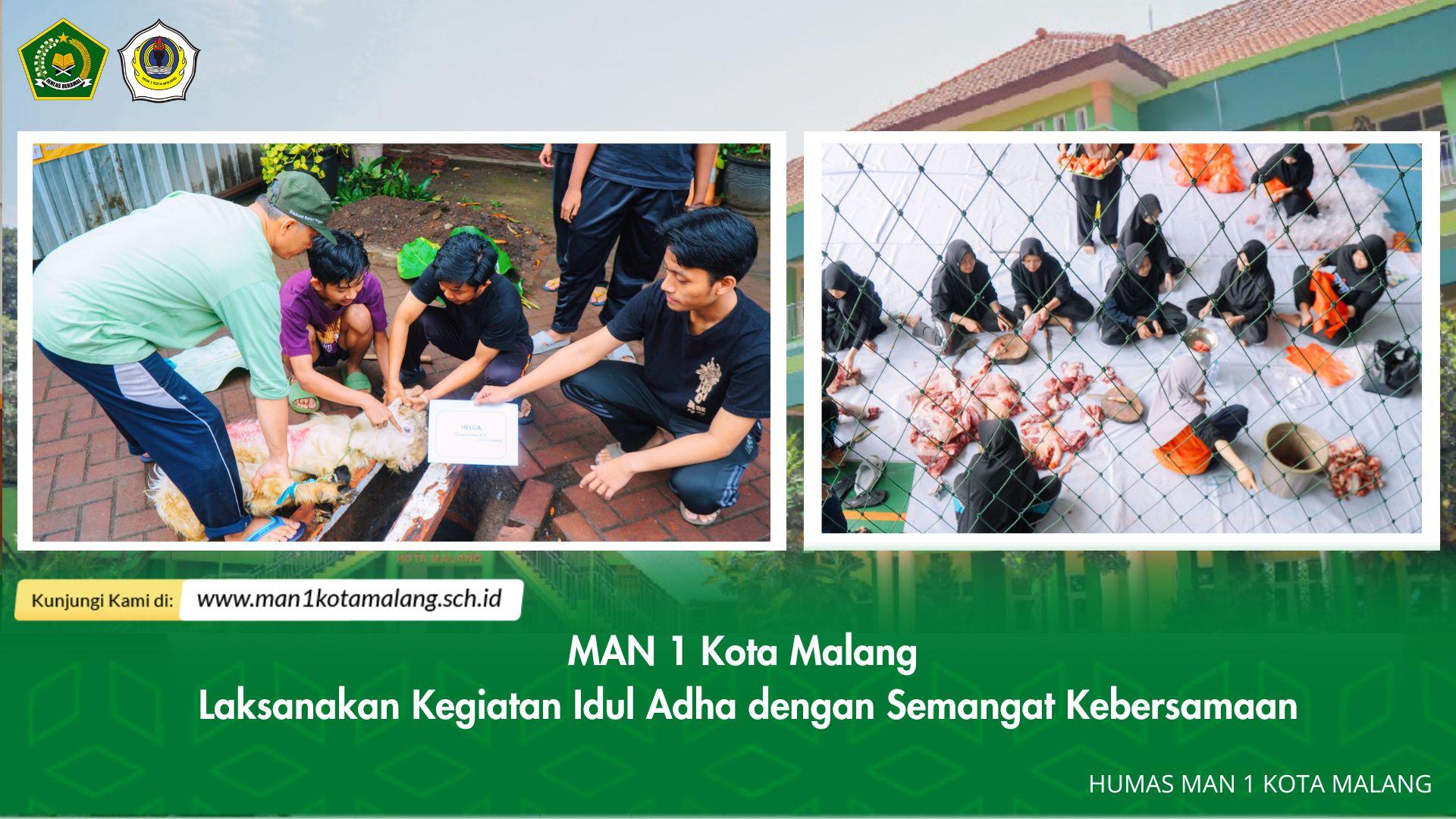 MAN 1 Kota Malang Laksanakan Kegiatan Idul Adha dengan Semangat Kebersamaan