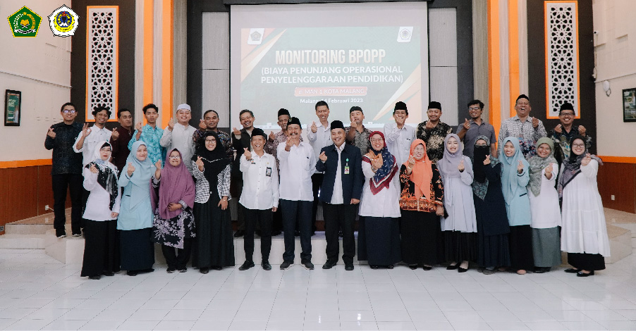 MAN 1 Kota Malang menjadi Tuan Rumah dalam Monev BPOPP