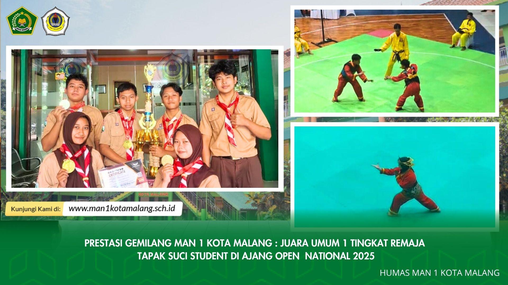 Prestasi Gemilang MAN 1 Kota Malang di Tapak Suci Student Open National 2025