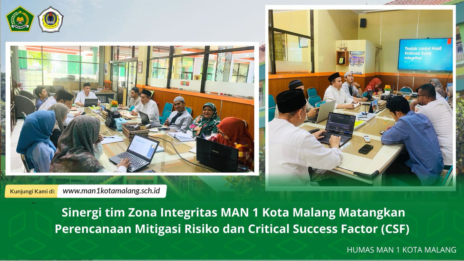 MAN 1 Kota Malang Perkuat Zona Integritas dengan Mitigasi Risiko dan Critical Success Factor