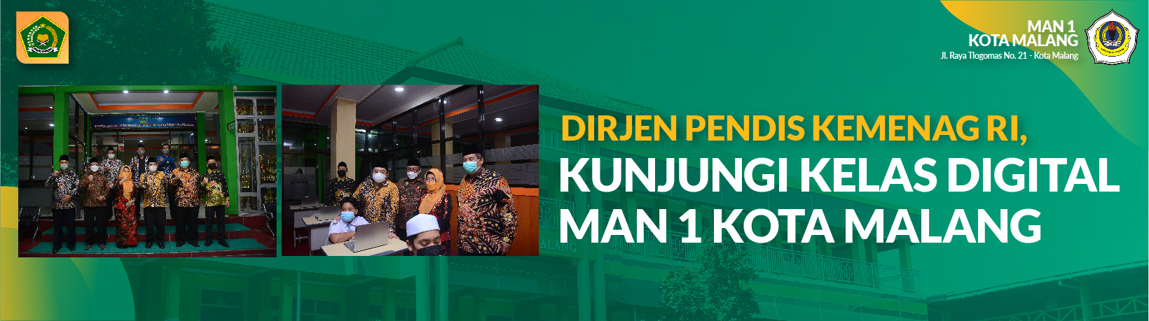 DIRJEN PENDIS KEMENAG RI, KUNJUNGI KELAS DIGITAL MAN 1 KOTA MALANG