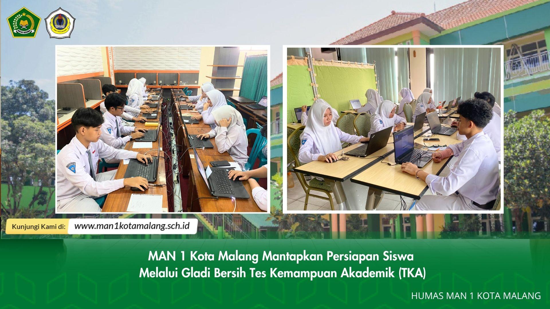 MAN 1 Kota Malang Mantapkan Persiapan Siswa Melalui Gladi Bersih Tes Kemampuan Akademik 