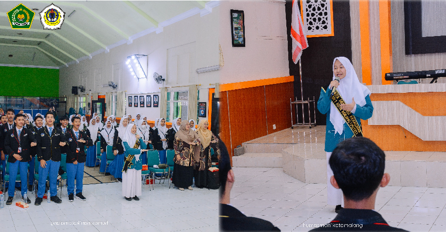 Tebarkan Suasana Jalan Tengah Bermoderat, Duta Moderasi Isi Materi Moderasi dalam Studi Tiru MAN 1 Jember