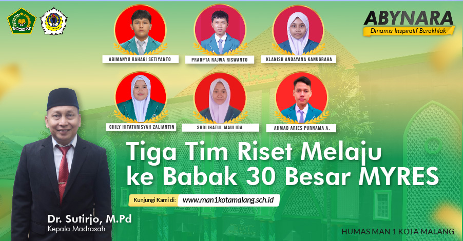 Tiga Tim Riset Melaju ke Babak 30 Besar MYRES