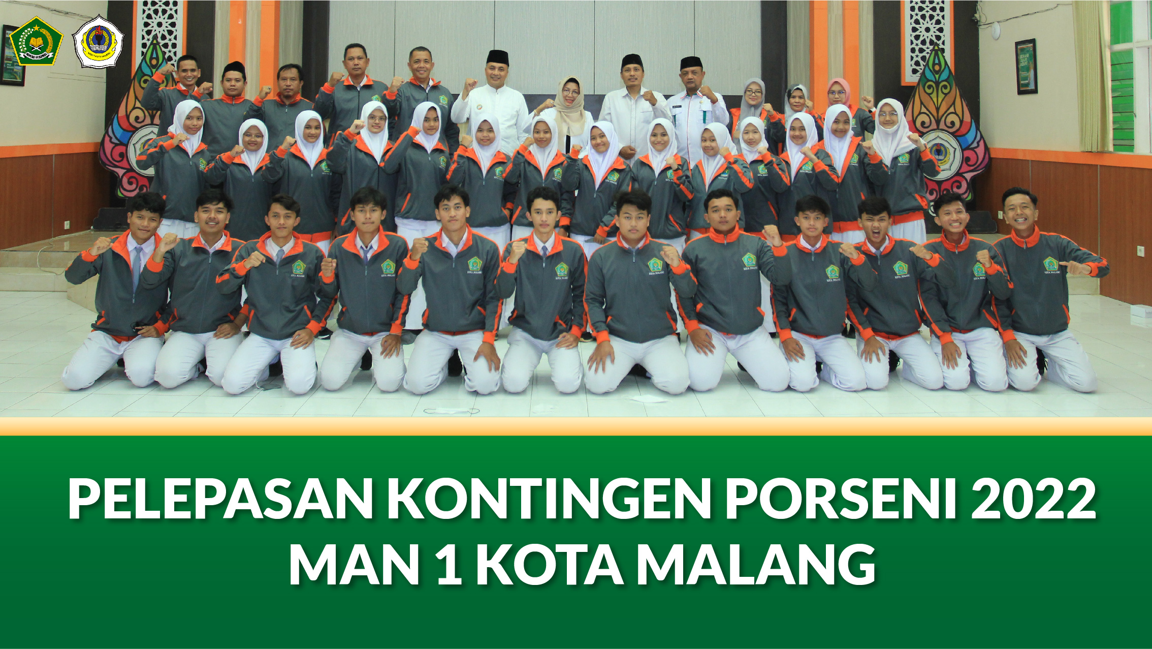 PELEPASAN KONTINGEN PORSENI 2022 MAN 1 KOTA MALANG