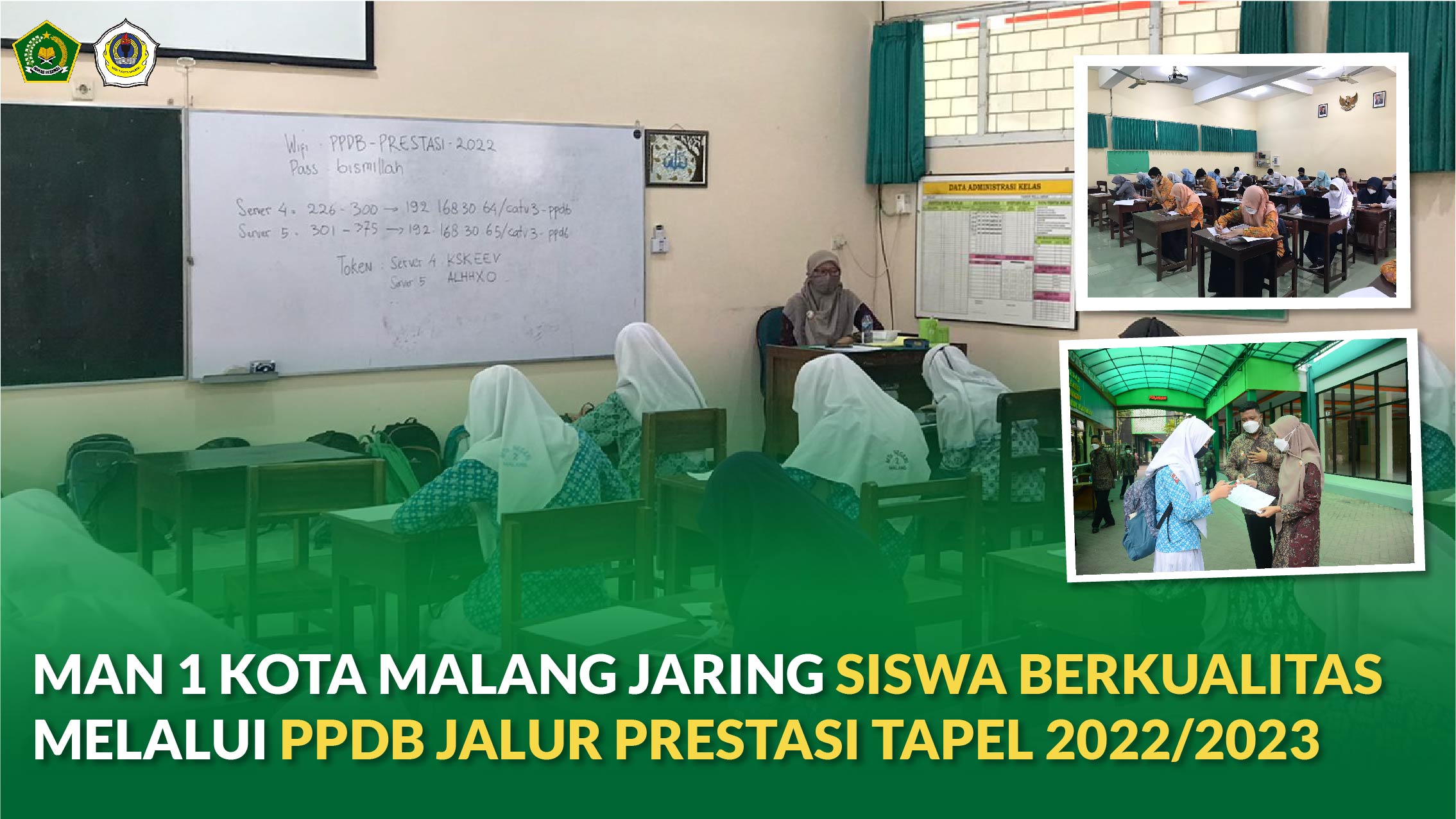 MAN 1 KOTA MALANG JARING SISWA BERKUALITAS  MELALUI PPDB JALUR PRESTASI TAPEL 2022/2023