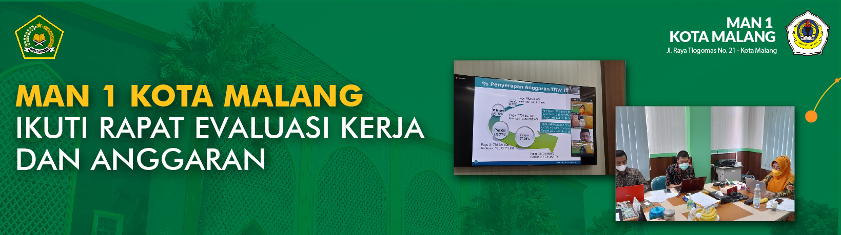 MAN 1 KOTA MALANG IKUTI RAPAT  EVALUASI KERJA DAN ANGGARAN 