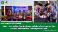 MAN 1 Kota Malang Tegaskan Komitmen Dukung Zona Integritas dan Generasi Moderat Kanwil Kemenag Provinsi Jatim